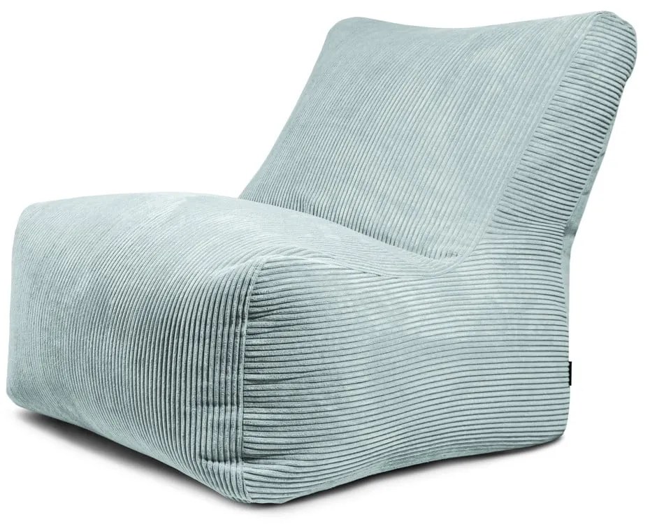 Mentazöld kordbársony babzsákfotel Seat 100 Lounge – SLOWDOWN