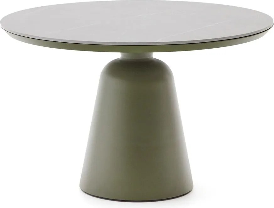 Kerek kerti étkezőasztal kerámia asztallappal ø 120 cm Tudons – Kave Home
