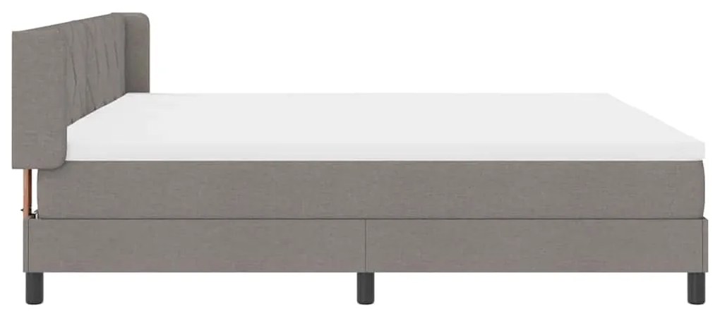 Boxspring ágy matraccal matracmal Tópszínű 200 x 200 cm