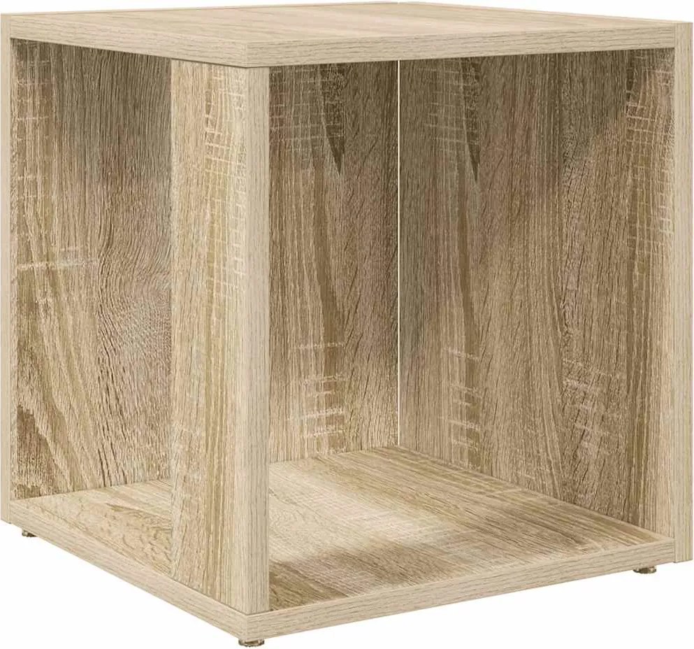 vidaXL sonoma tölgy színű szerelt fa kisasztal 33 x 33 x 34,5 cm