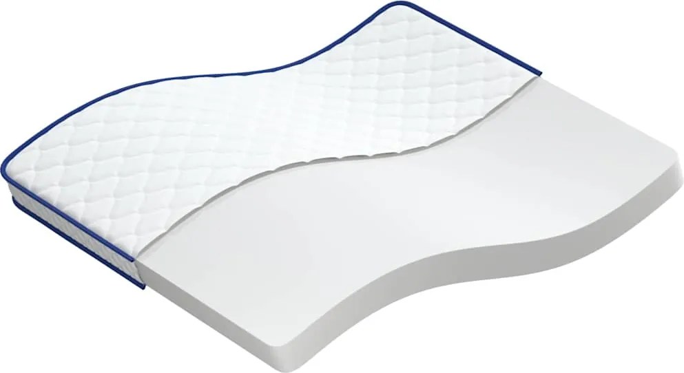 vidaXL Matrac Fehér 200 x 180 x 17 cm PU hab