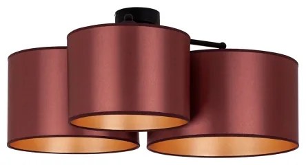 Duolla - Felületre szerelhető csiillár ROLLER TRIO SHINY 3xE27/15W/230V réz/arany