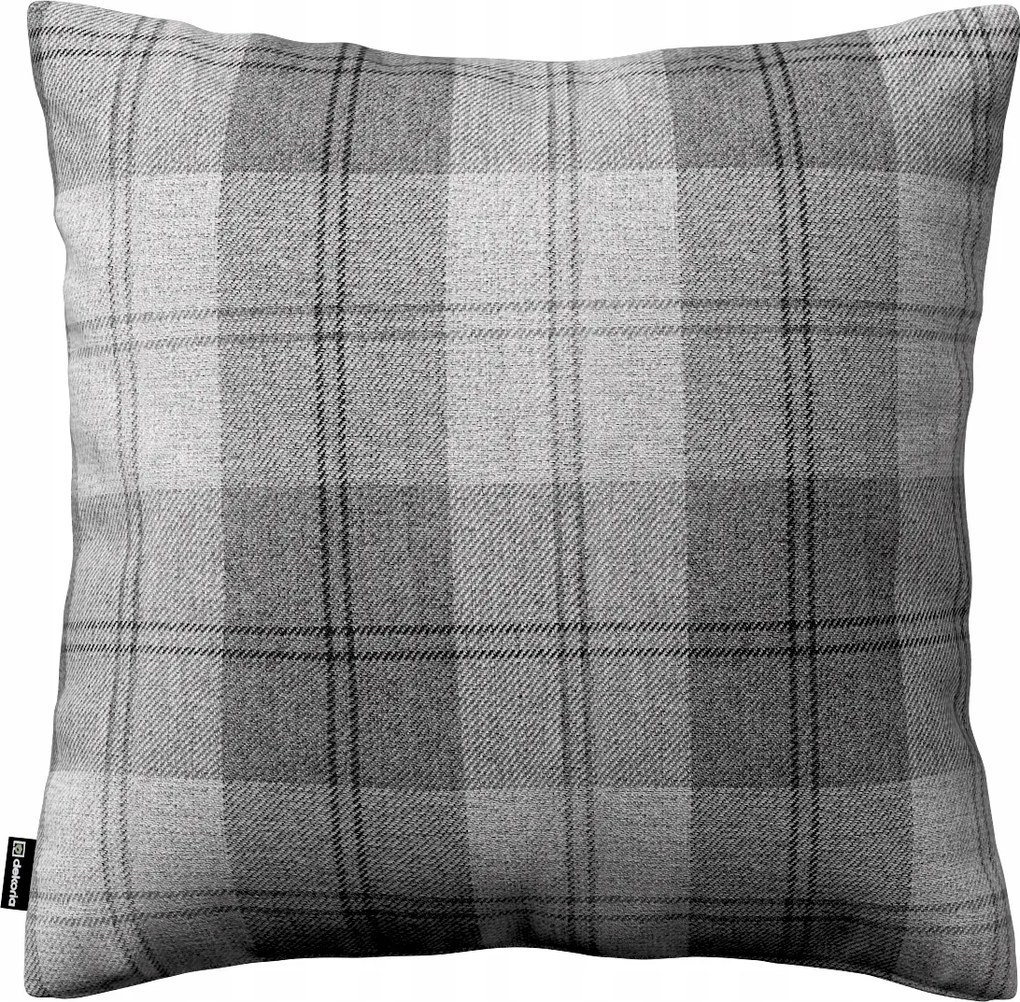 Dekoria Kinga párnahuzat szürke-grafit kockás