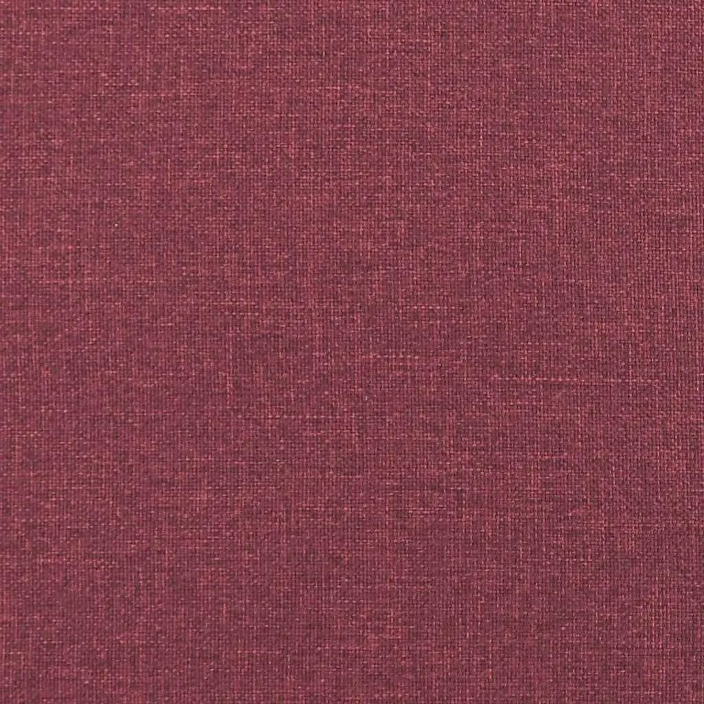 borvörös moduláris kanapé sarokmodul párnákkal 100 cm