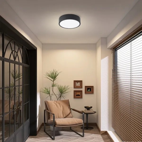 Brilagi - LED mennyezeti lámpatest POOL LED/18W/230V 3000/4000/6000K átm. 20 cm fekete
