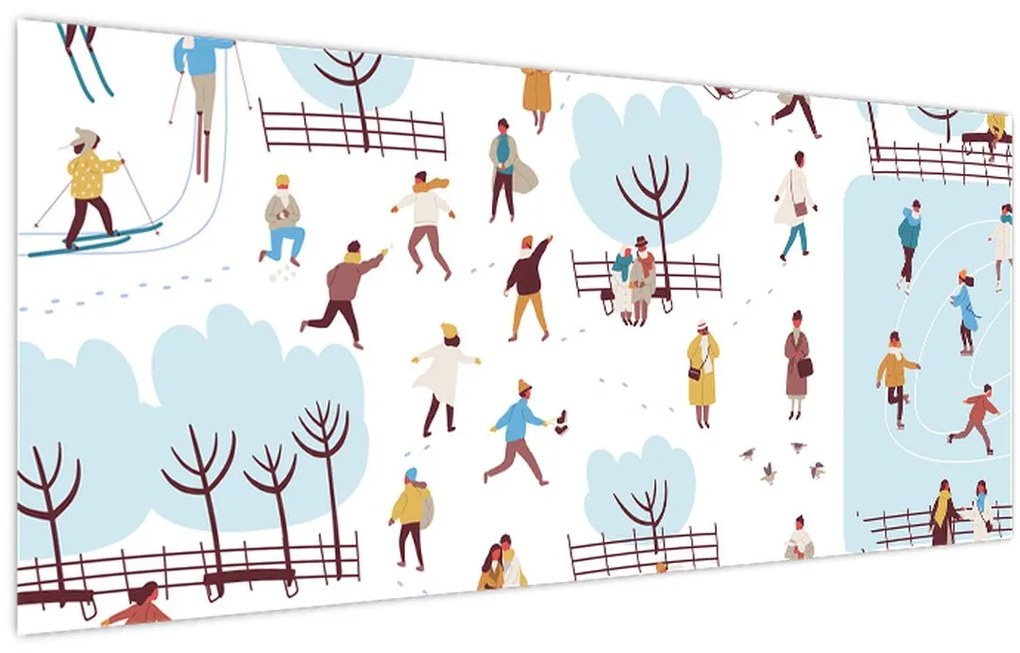 Kép - Boldog telet (120x50 cm)