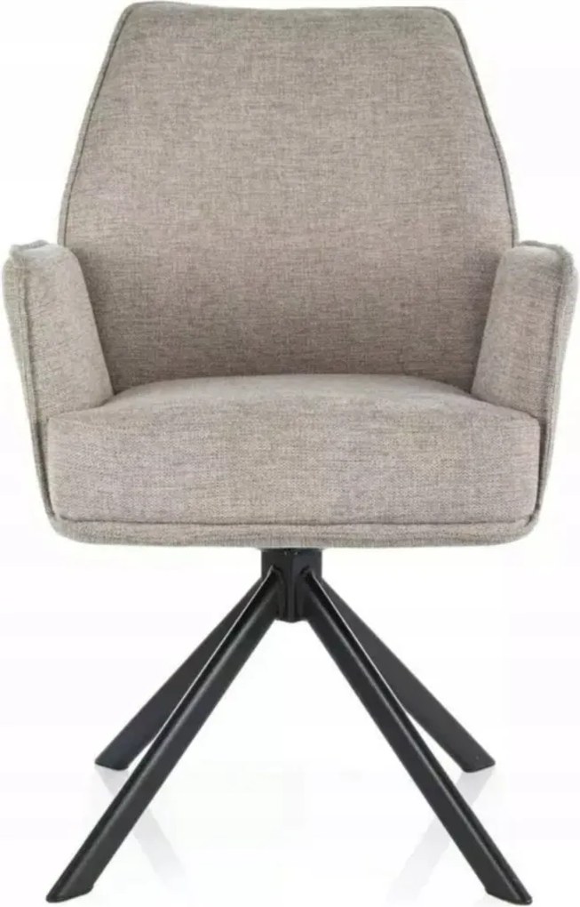 Bézs kárpitozott forgószék konyhába nappaliba modern Hugo