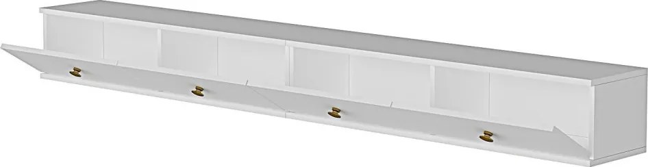 Zuzu TV-állvány, fehér, 120 cm
