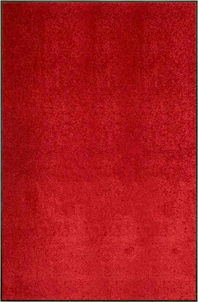 vidaXL piros kimosható lábtörlő 120 x 180 cm