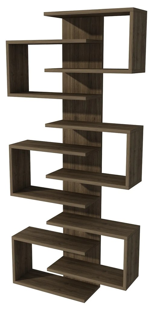 könyvespolc Lotus - Walnut