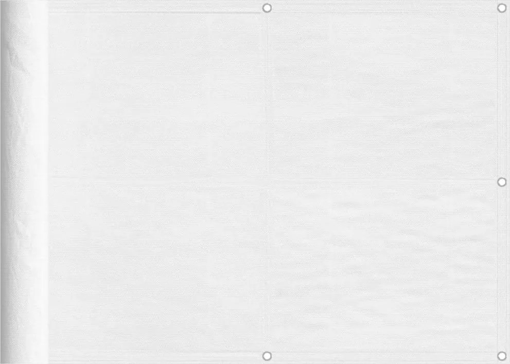 vidaXL fehér 100% oxford poliészter erkélyparaván 75 x 800 cm