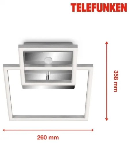 Telefunken 318608TF - LED Mennyezeti lámpa érzékelős FRAME LED/17W/230V 3000K