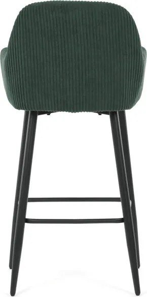 Barová židle, zelená, látka,AUB-V4009 GRN6