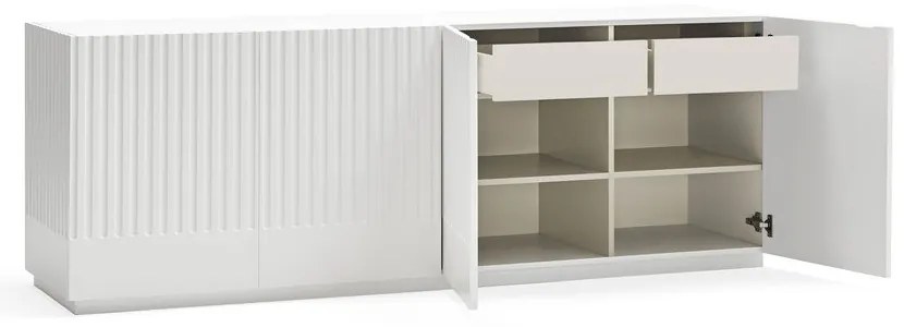 Doric fehér tálalószekrény, szélesség 200 cm - Teulat