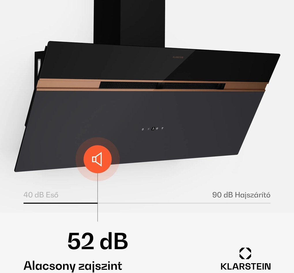 Klarstein Alina páraelszívó | 90 cm | 689 m³/h | Csendes | EEK A++