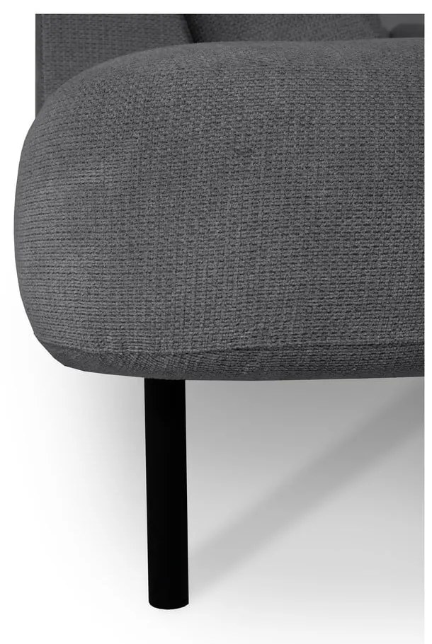 Sötétszürke sarokkanapé (bal oldali-U alakú) Hero – Scandic