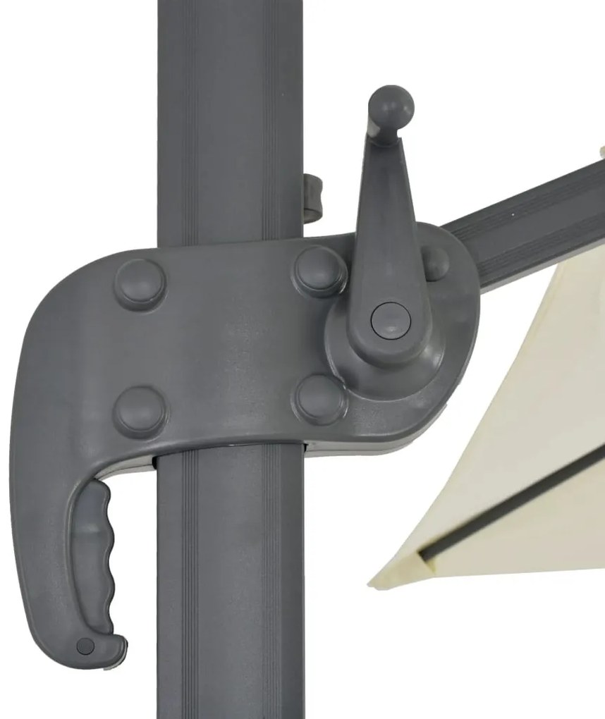 konzolos kerti napernyő alumínium rúddal 400 x 300 cm homokszínű