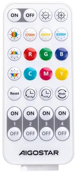 Aigostar - LED RGBW Állólámpa MESH LED/8W/230V + távirányító