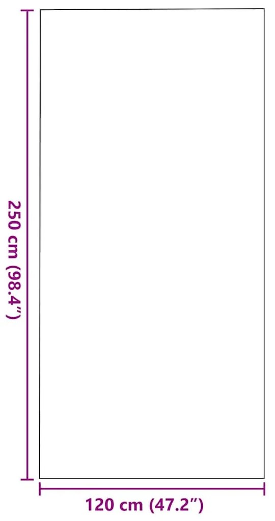 Ajtószőnyeg Beige és fekete 120 x 250 cm Polipropilén és vinil
