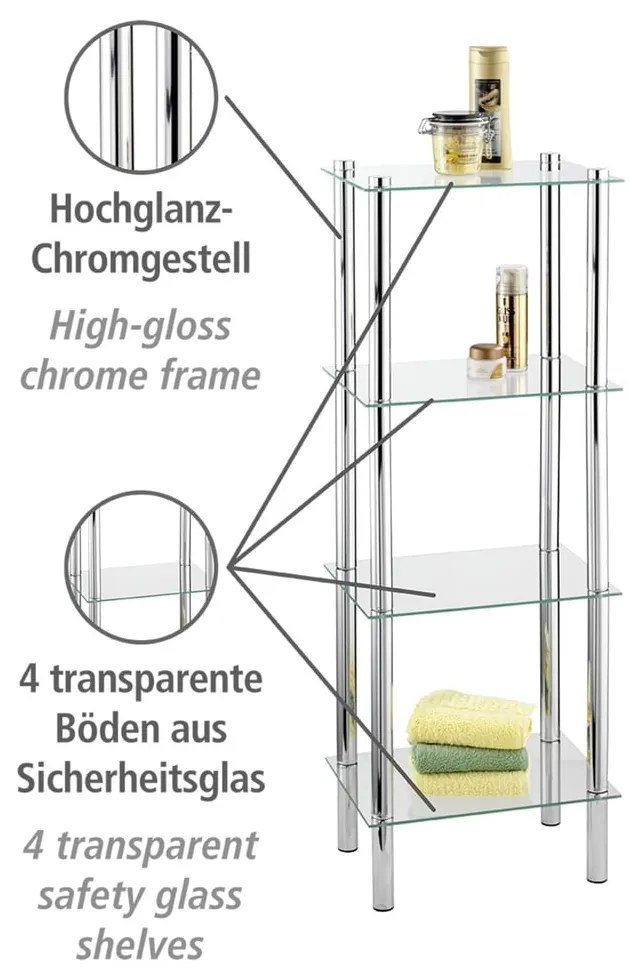 Yago 4 szintes polc - Wenko