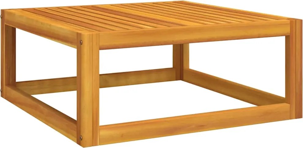 vidaXL tömör akácfa dohányzóasztal 68 x 68 x 29 cm