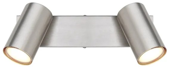 Globo 57911-2 - spotlámpa ROBBY 2xGU10/25W/230V matt króm