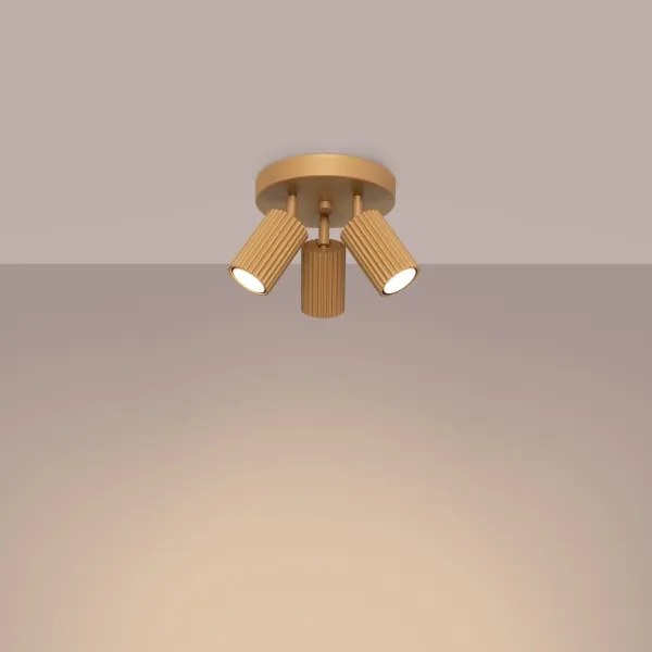 Sollux SL.1563 - Spotlámpa KARBON 3xGU10/10W/230V arany