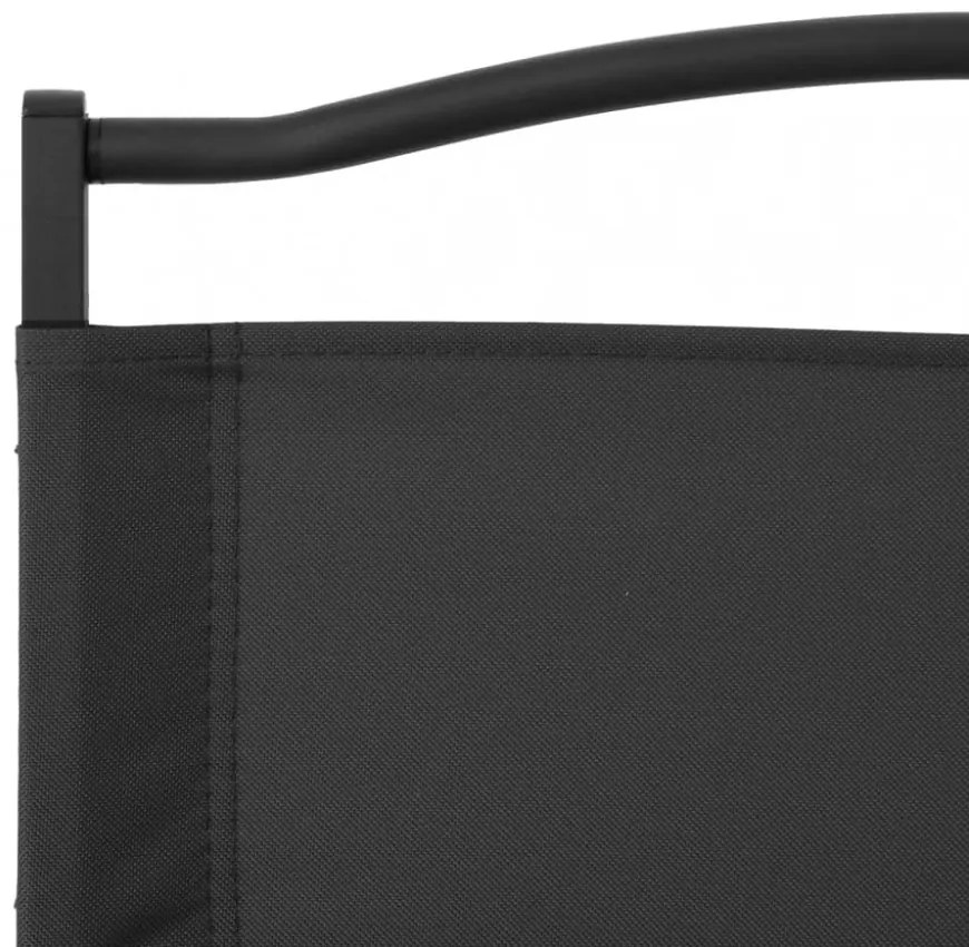 2 db fekete oxford szövet camping szék 54 x 55 x 78 cm
