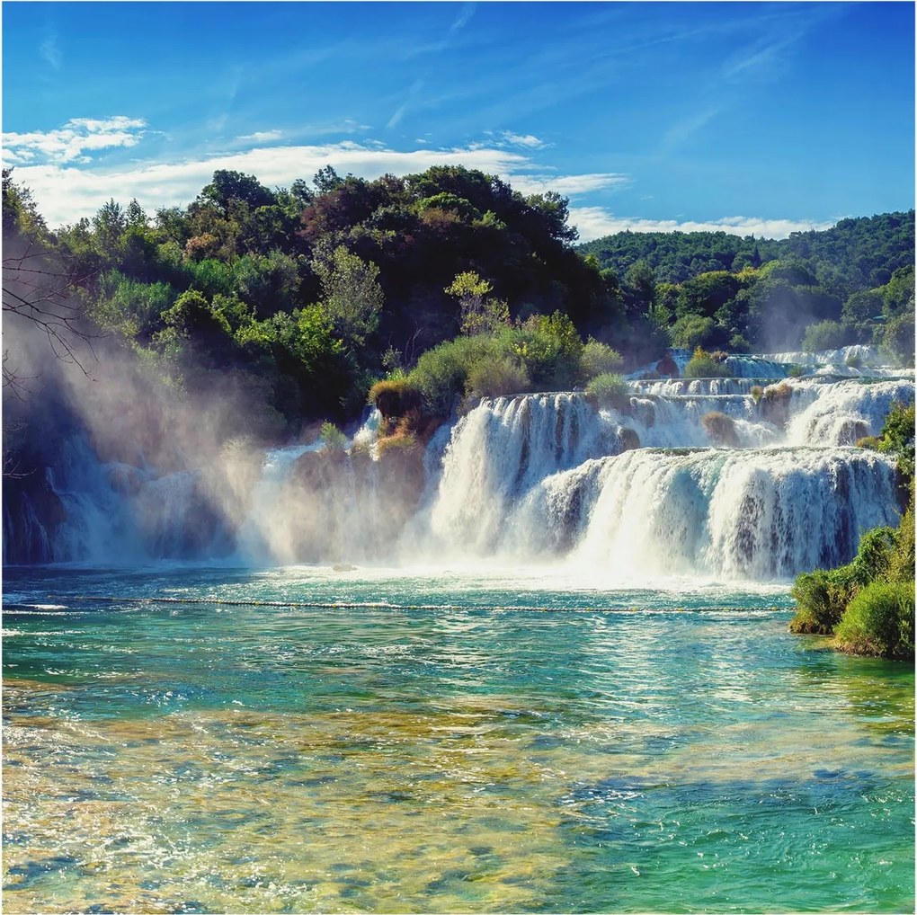 Fotótapéta Flizelin Dekoratív Hálószoba Vízesés táj 250x250