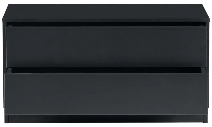 Fekete borovi fenyő moduláris TV-állvány 75x40 cm Finca – WOOOD