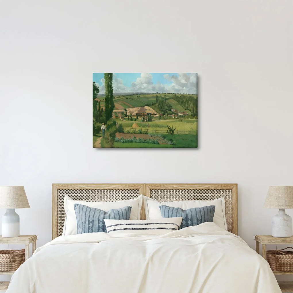 Kép - Camille Pissarro, Landscape at Les Pâtis, Pontoise, reprodukciók (70x50 cm)