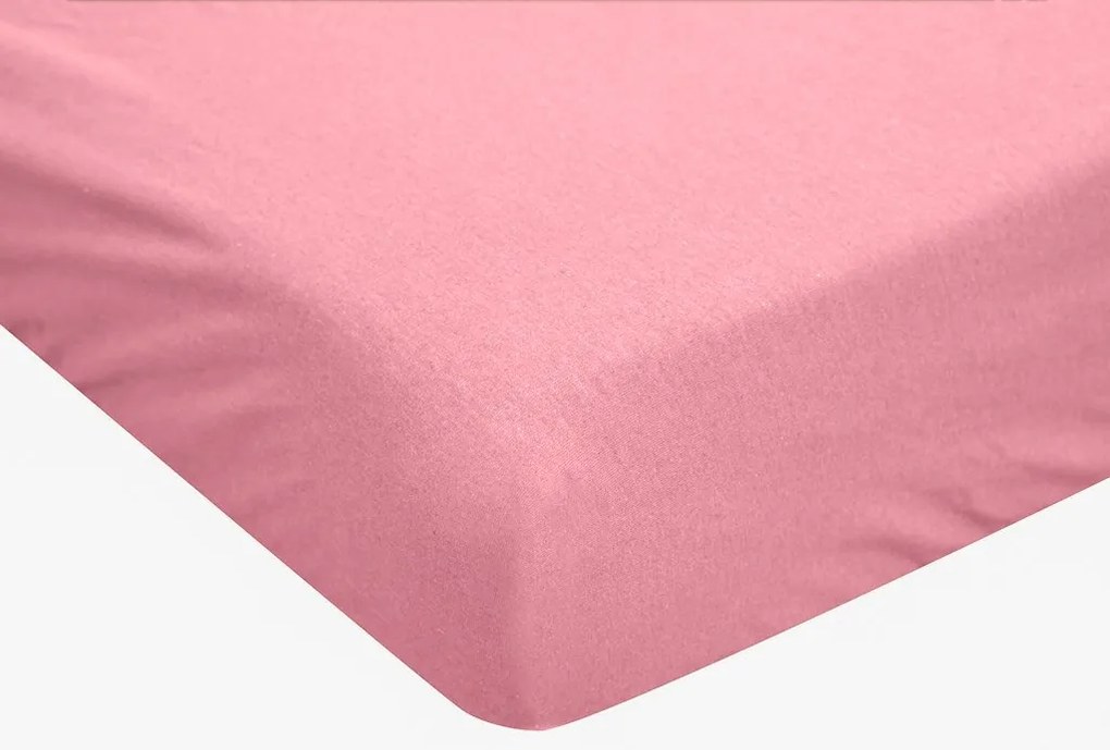 Vízhatlan lepedő gyermekágyhoz JERSEY 60x120 cm rózsaszín