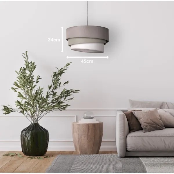 Duolla - Csillár zsinóron TRIO 1xE27/40W/230V átm. 45 cm