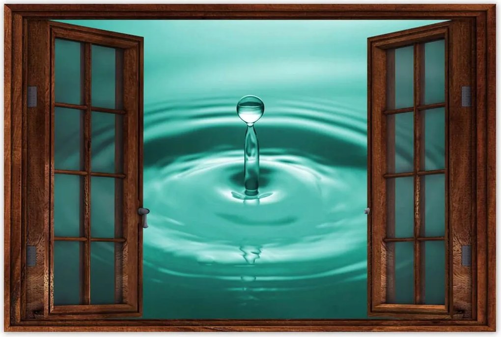 Poszterek 90x60 Csepp a vízbe