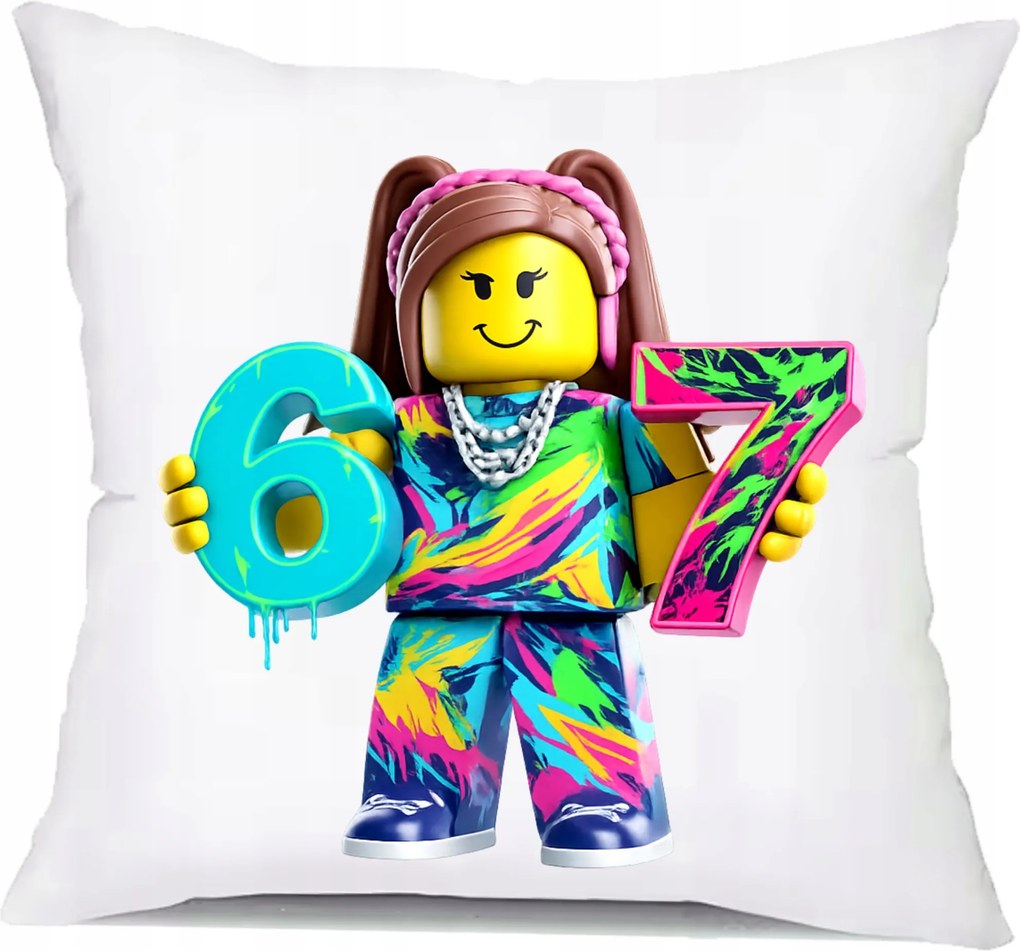 Ajándék párna 67 Hat Hét Six Seven Brainrot Barinrot Ajándék