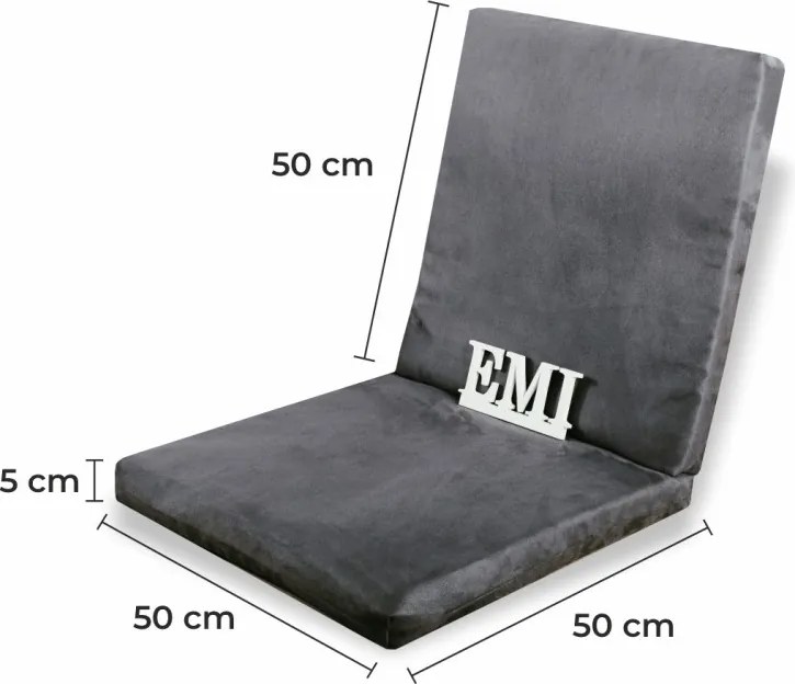 Székpárna szürke EMI, 50x50x5cm