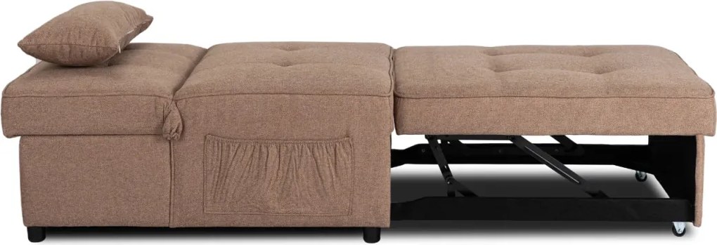 Dönthető, alvófunkciós fotel iberis 80 cm barna, fotel