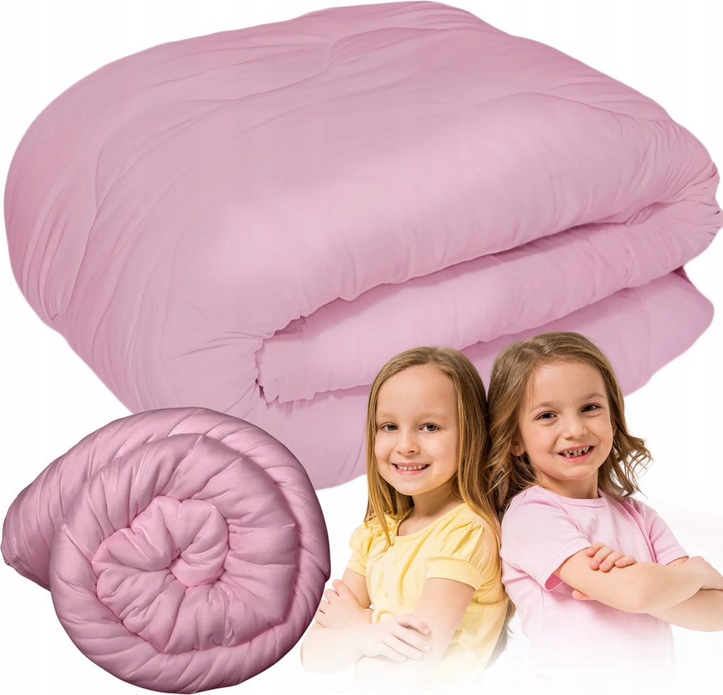 Antiallergén egész éves paplan 90x120cm pihe-puha rózsaszín gyerek