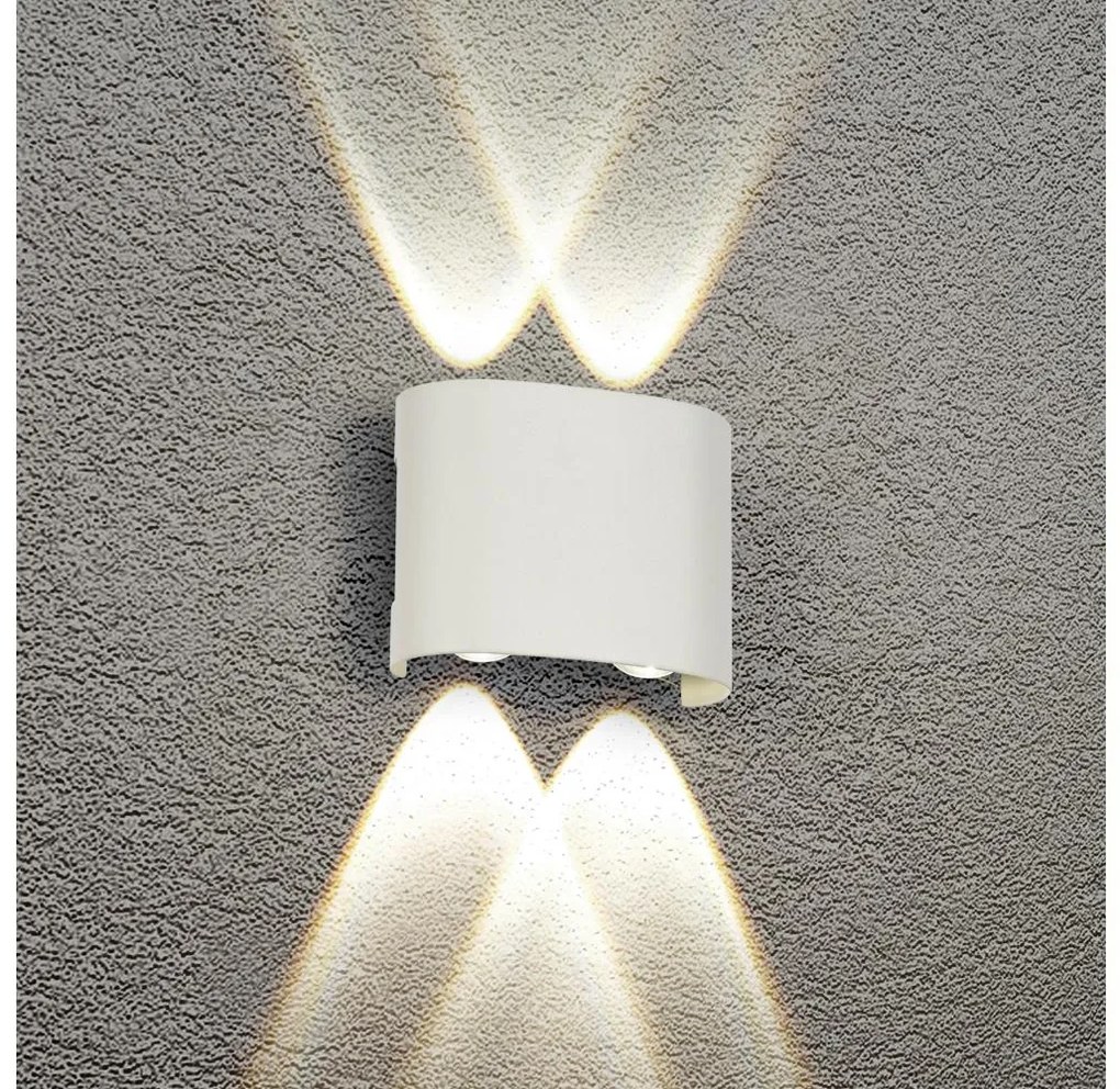 Brilagi - LED kültéri fali lámpa FLAREBOX LED/4W/230V fehér IP65