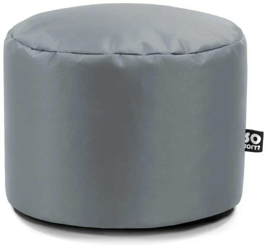Szürke bőrutánzat gyerek babzsákfotel Dot M – So Soft?