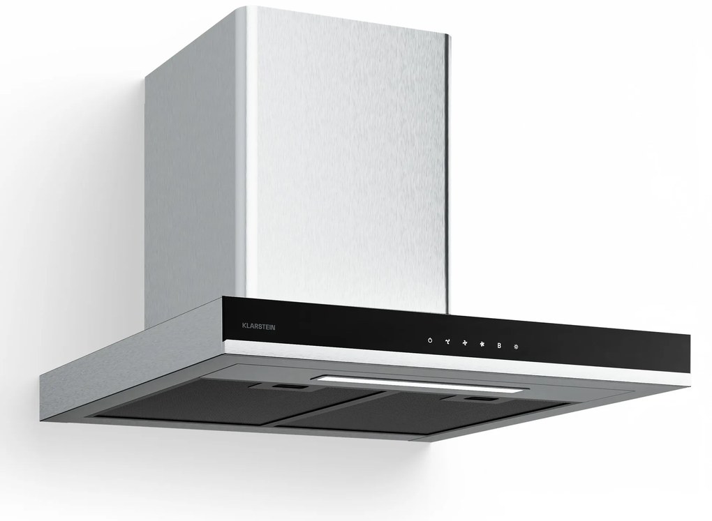 Klarstein Verosteel páraelszívó 60 cm, Elegáns, minimalista, erőteljes, A++ energiaosztály, 881,6 m³/h