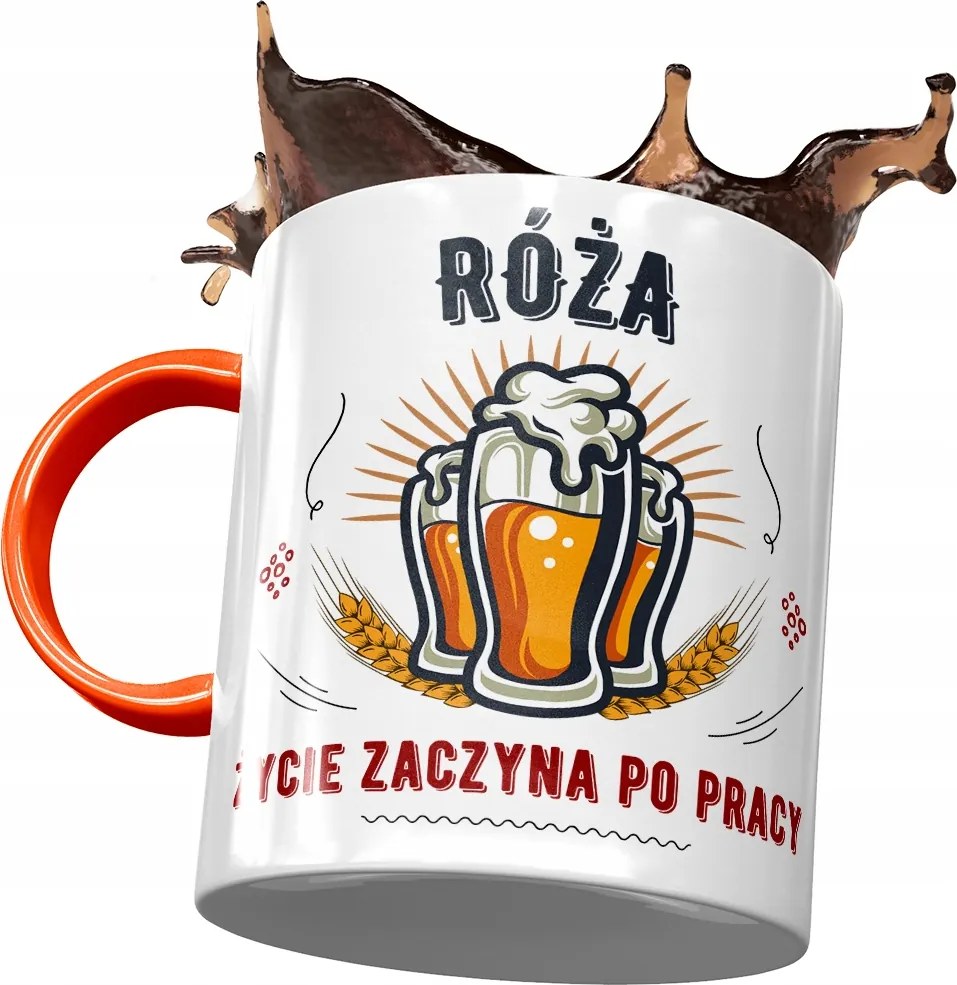 Narancssárga Bögre Rózsa Barátnő Feleség Nyomtatott Fotóval