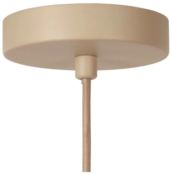 Lucide 03447/52/38 - Csillár zsinóron CORINA 1xE27/40W/230V átm. 50 cm krémes