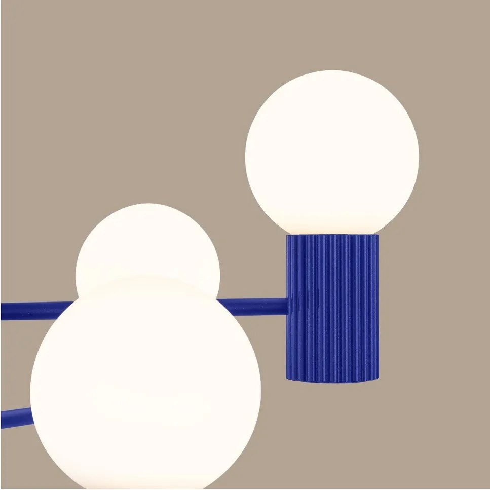 Kék függőlámpa üveg búrával Orbital – Sollux