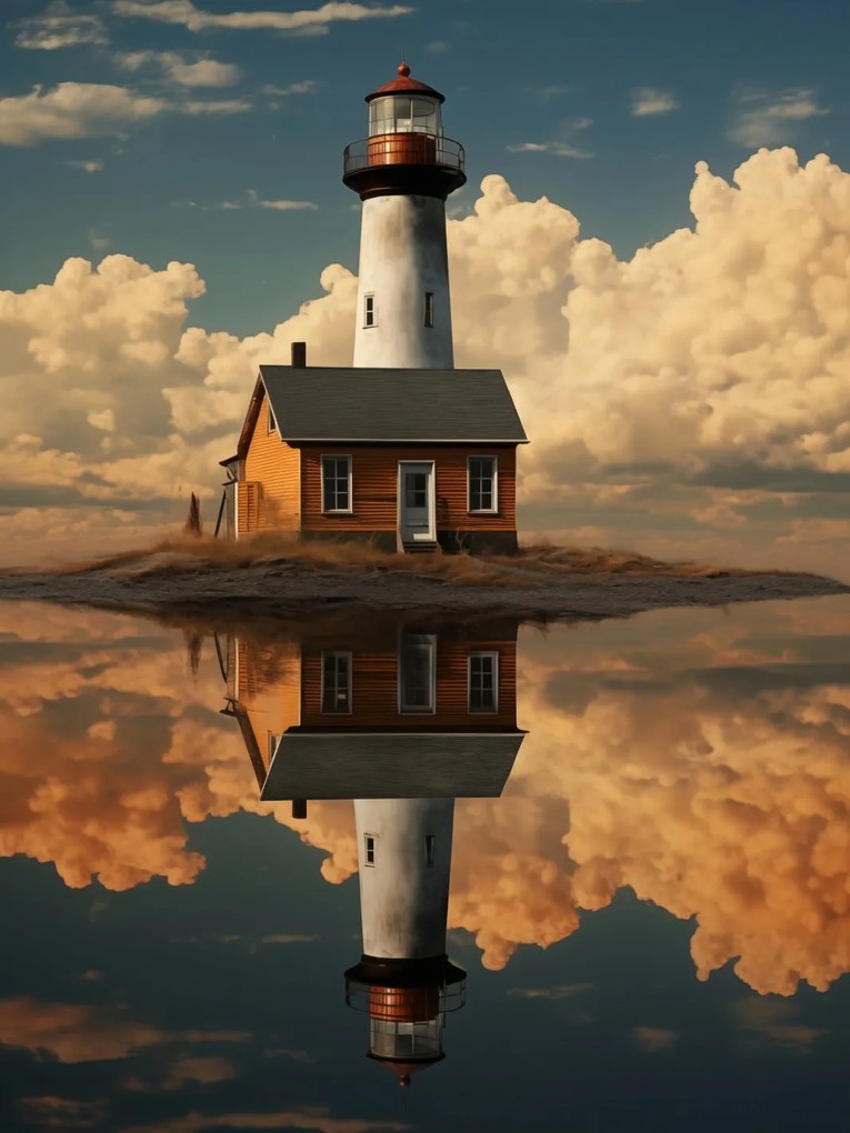 Poszter 30x40cm Tengeri tükröződés