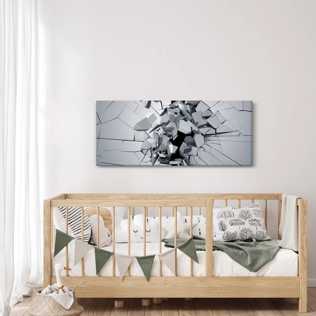 3D absztrakciós kép (120x50 cm)