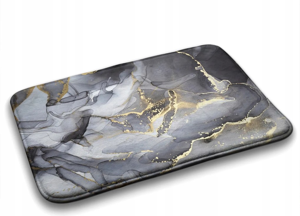 Puha fürdőszobaszőnyeg Szürke márvány 90x60 cm