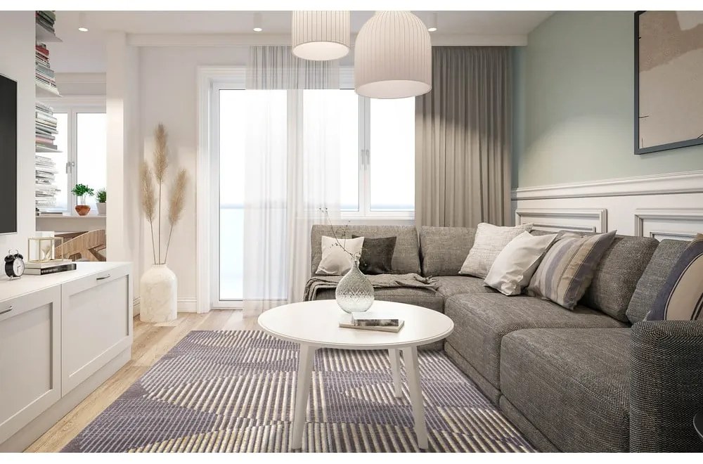 Szürke gyapjú szőnyeg 133x180 cm Shades – Agnella