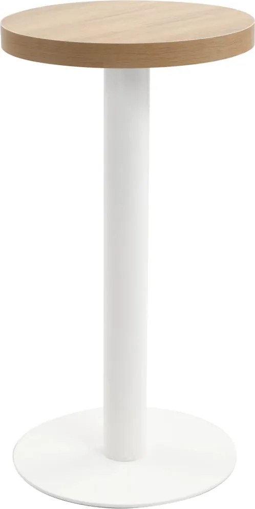 vidaXL világosbarna MDF bisztróasztal 40 cm