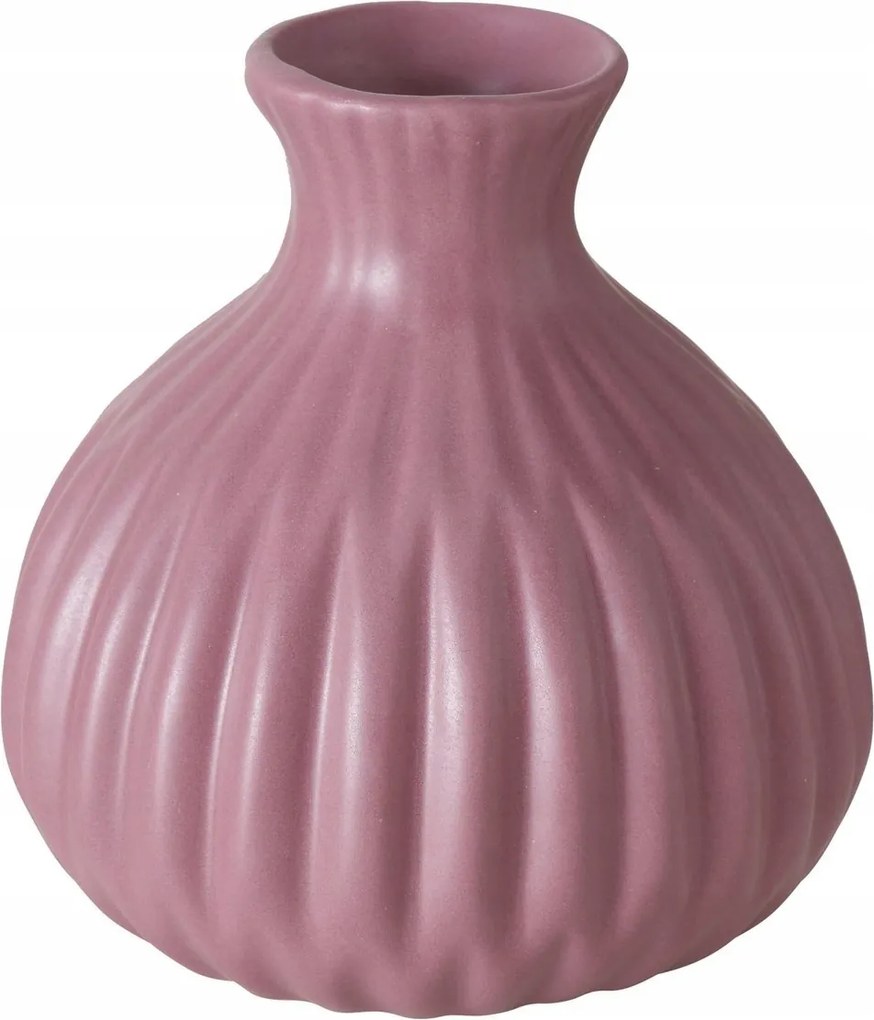 Porcelán Váza Lila Dekoratív Vízálló Dombornyomott Esko 12X10 CM